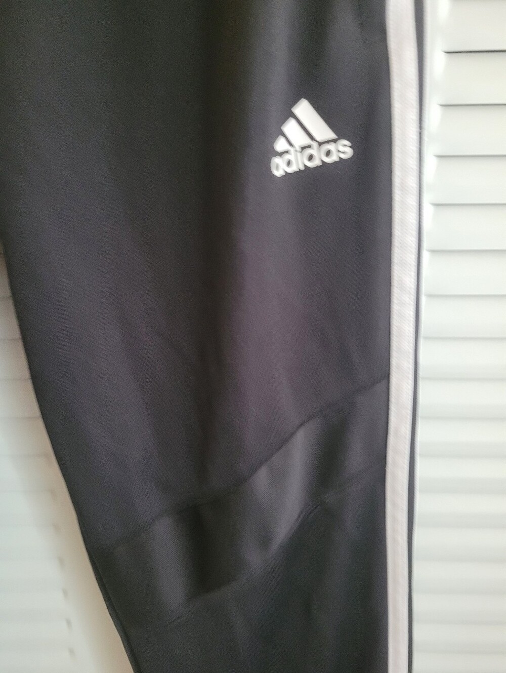 adidas Black Joggers with White Side Stripes - Picture 2 of 9